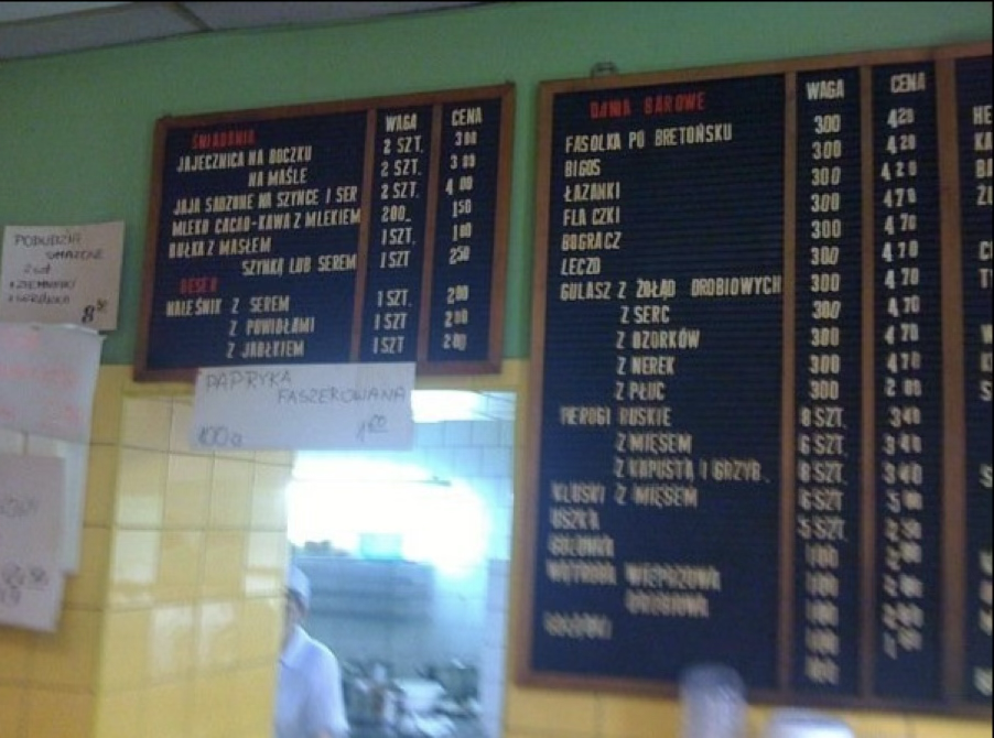Bar Teatralny Menu Board Part 1