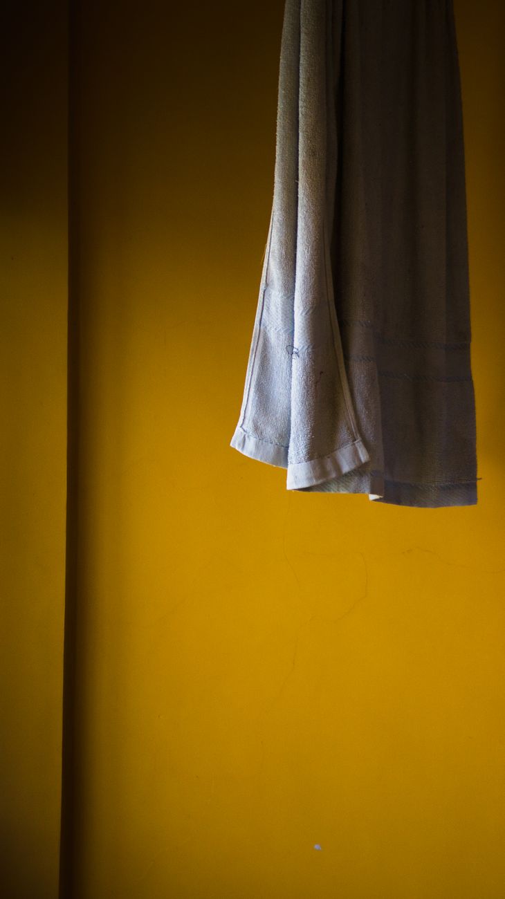 Yellow Wall With Bicycle