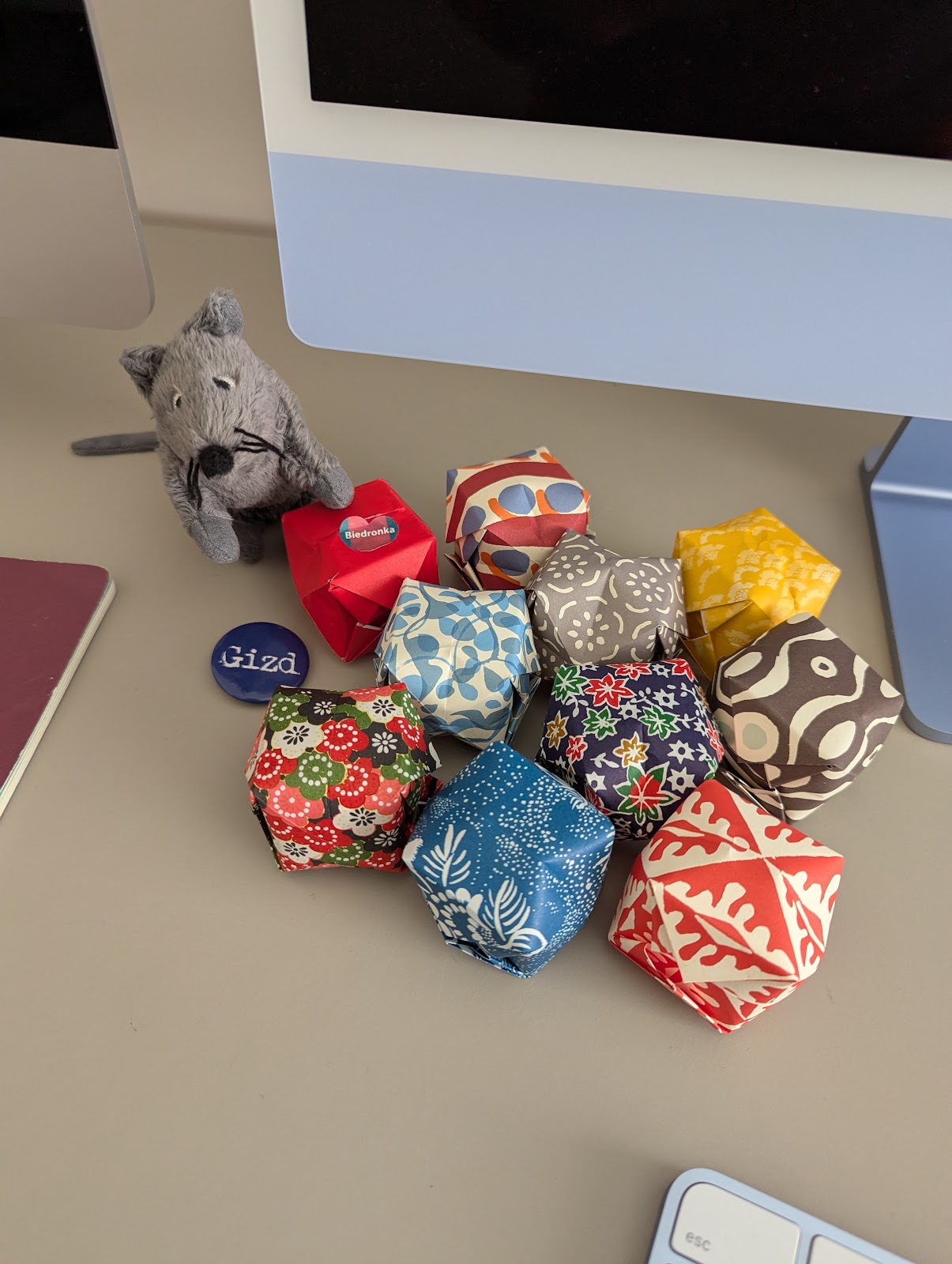Origami cubes